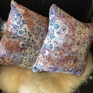 HANDMADE Bohemian print soft throw pillows (2)